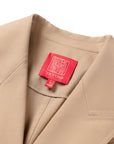YAYING Wool-Silk Blend Cinched Waist Coat