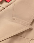YAYING Wool-Silk Blend Cinched Waist Coat