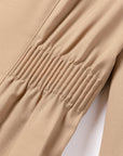 YAYING Wool-Silk Blend Cinched Waist Coat