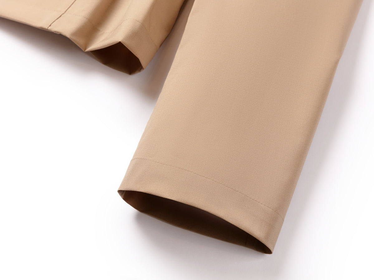 YAYING Wool-Silk Blend Cinched Waist Coat