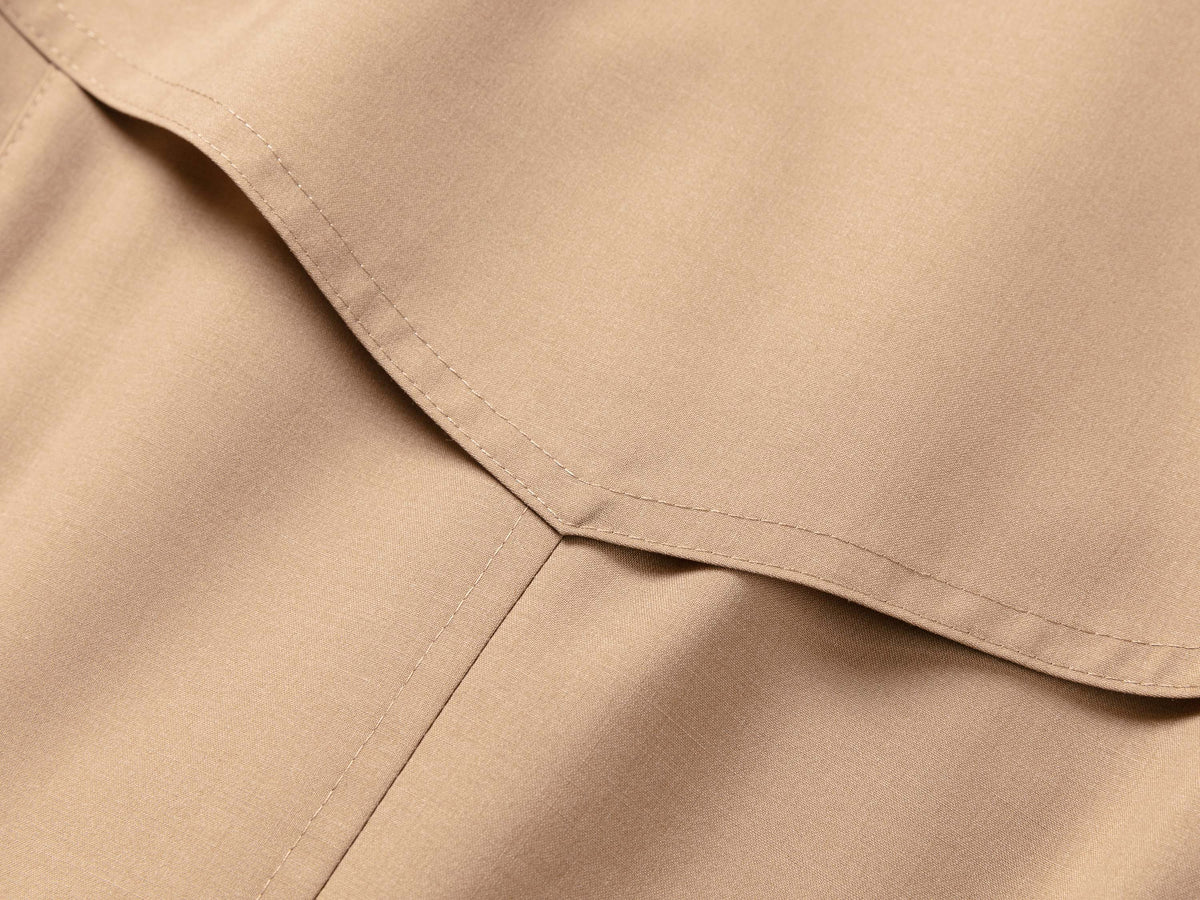 YAYING Wool-Silk Blend Cinched Waist Coat