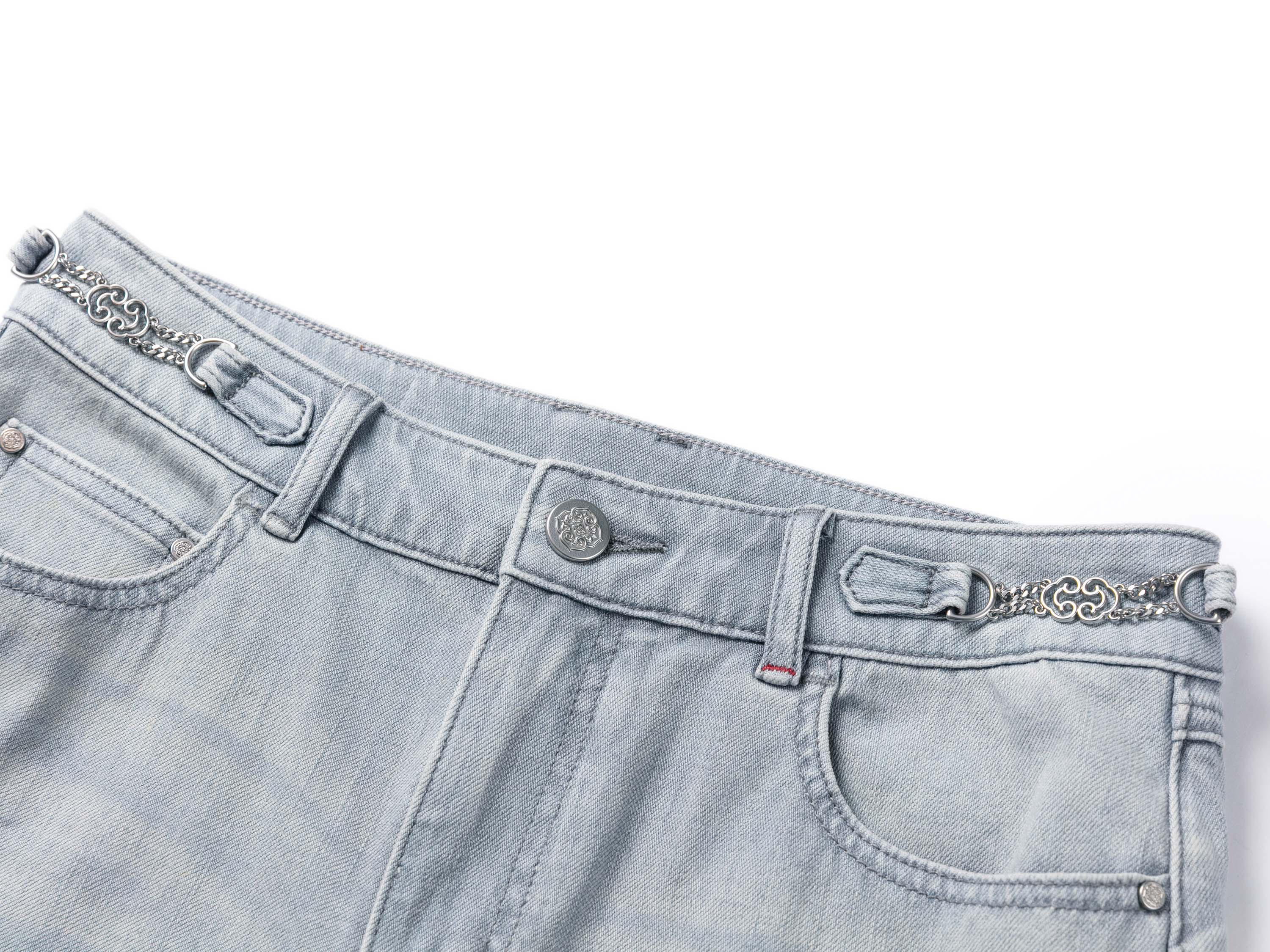 YAYING Light Wash Slim Jeans