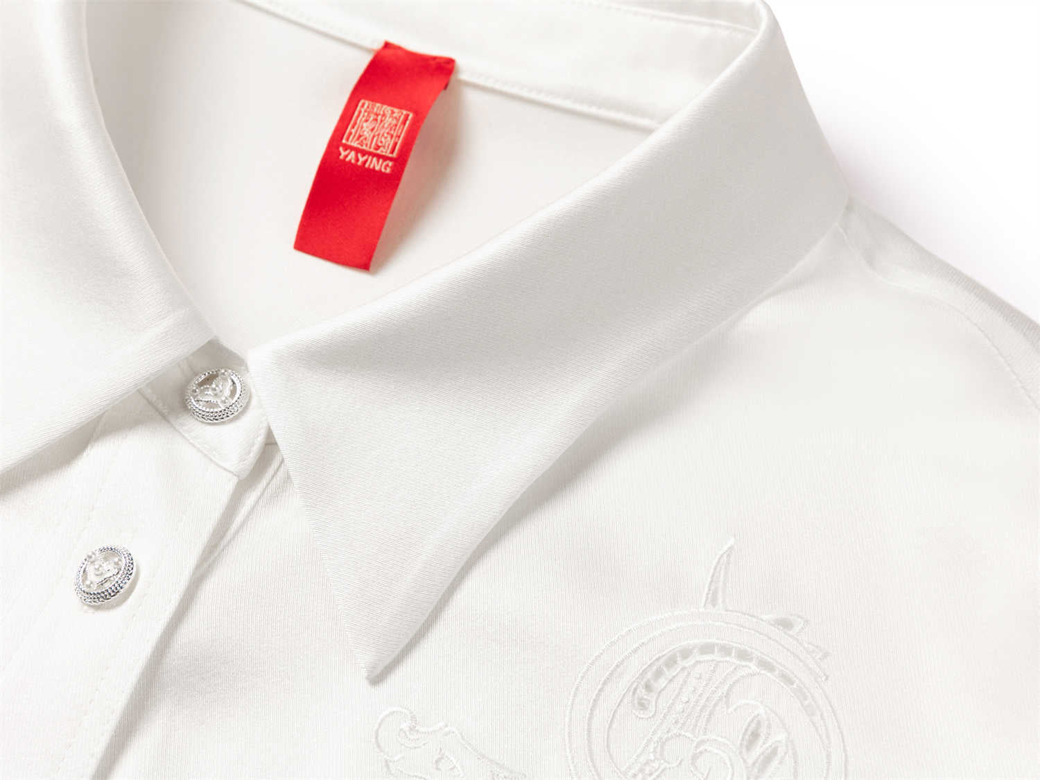 YAYING Chinese-style Silk Shirt