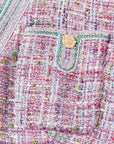 YAYING Pink Tweed Dress
