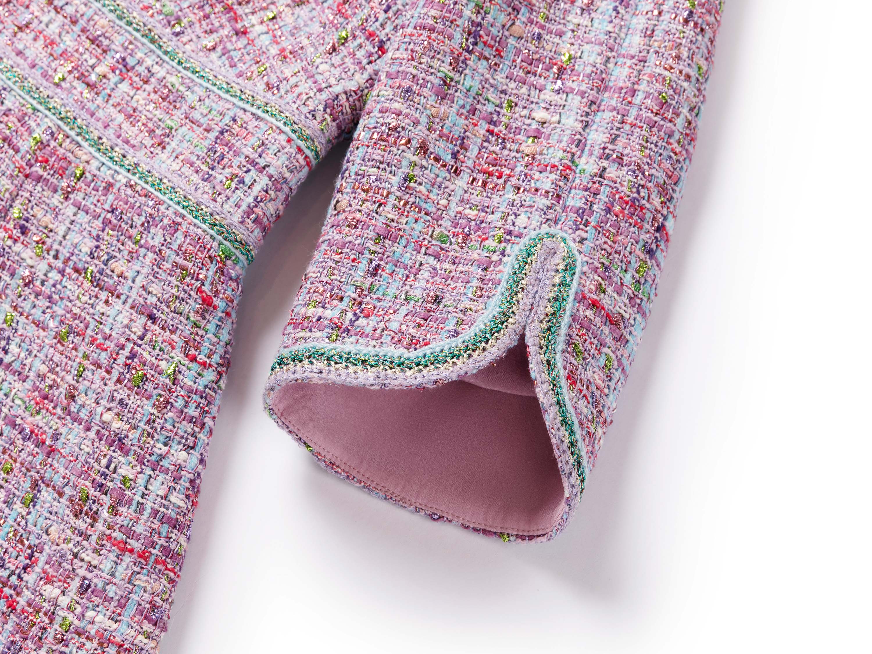 YAYING Pink Tweed Dress