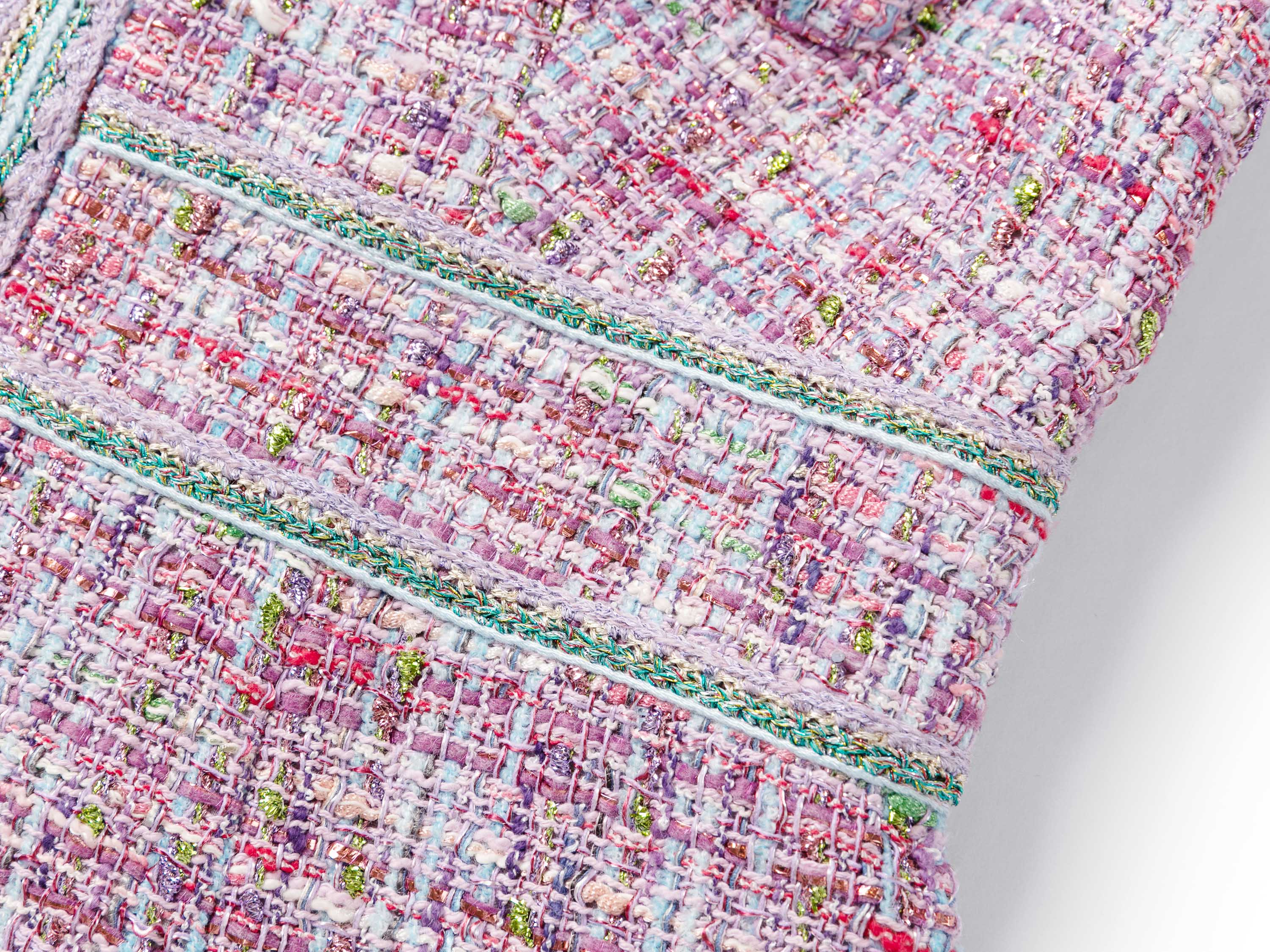 YAYING Pink Tweed Dress