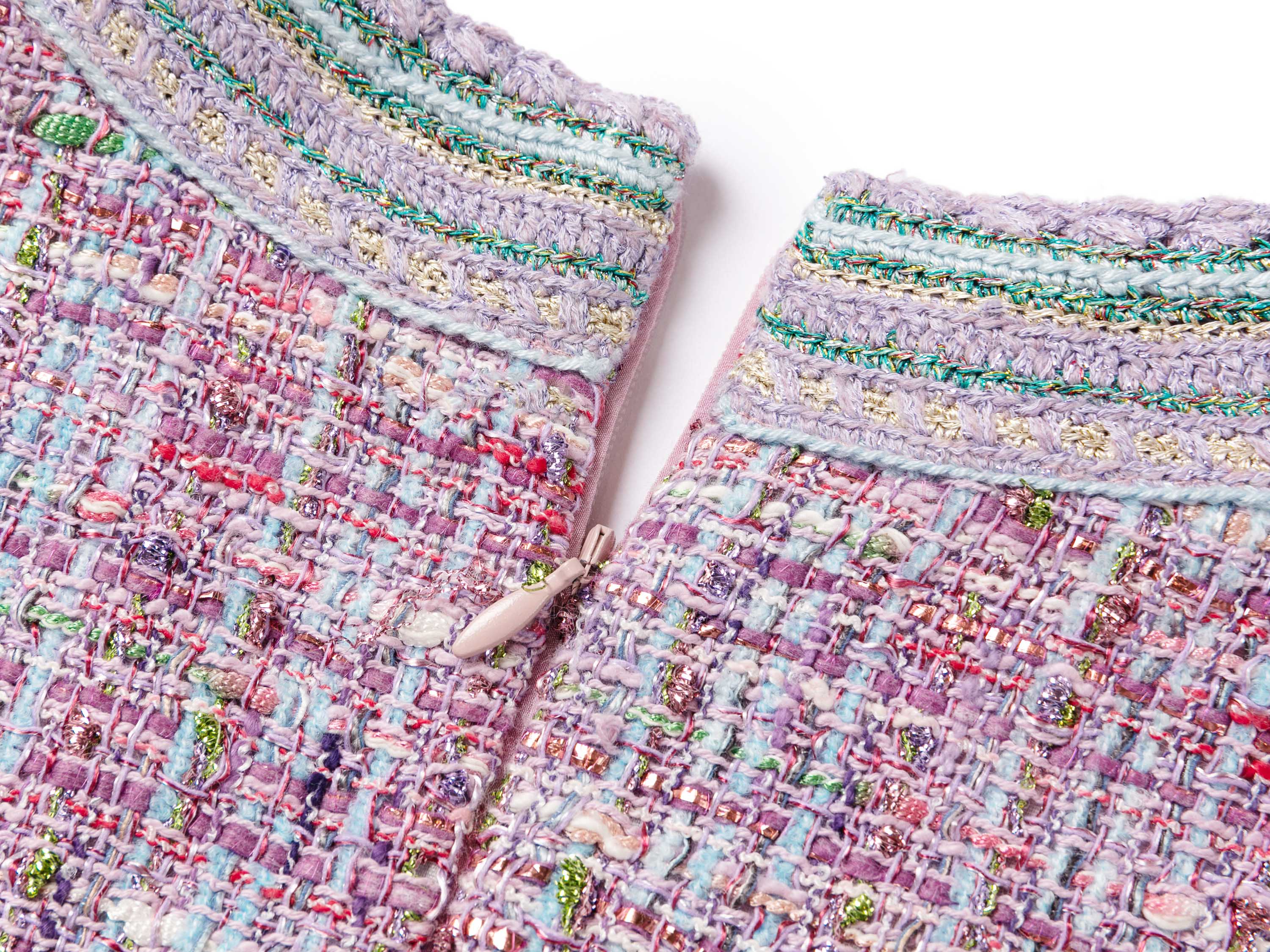 YAYING Pink Tweed Dress