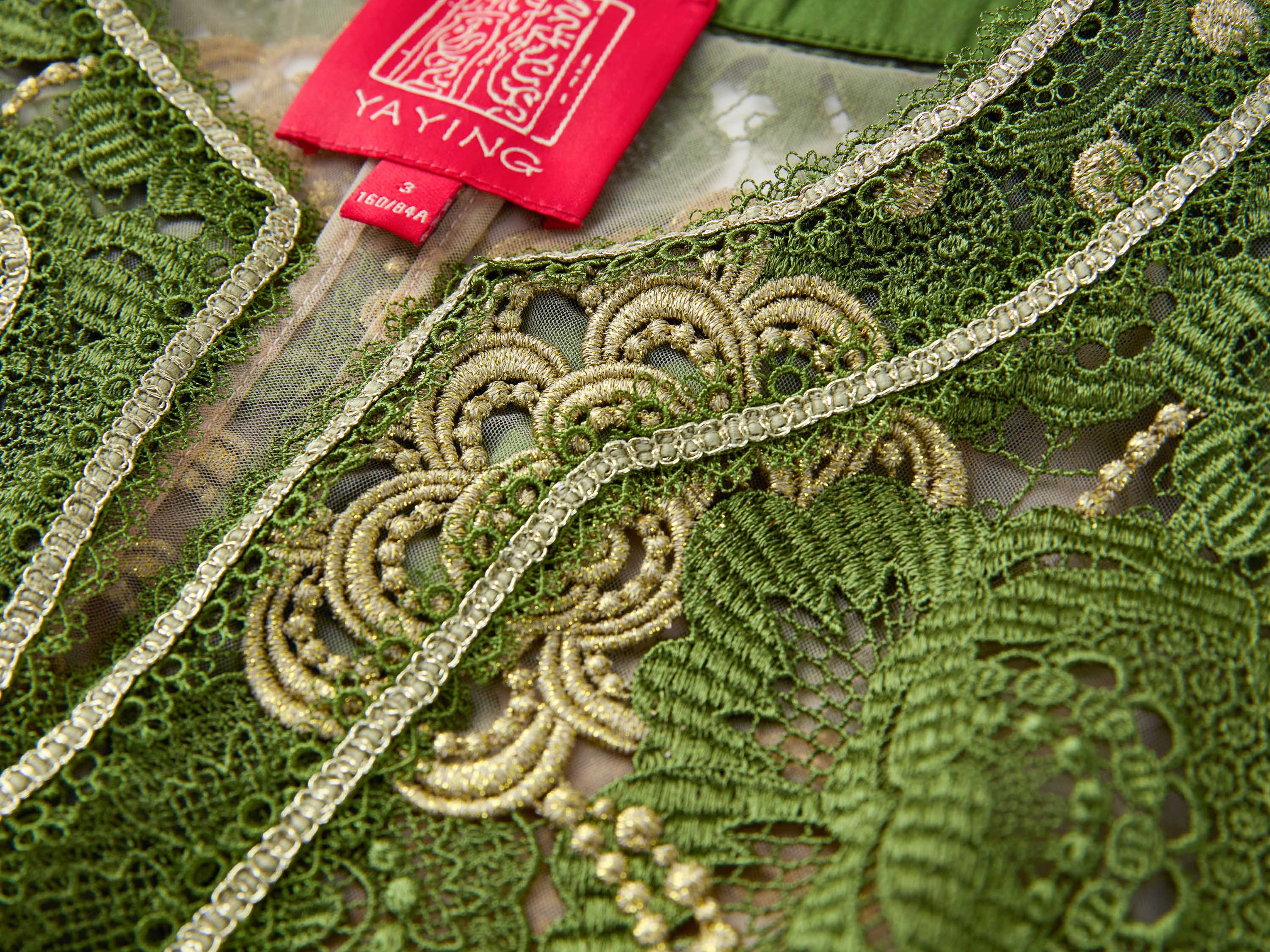 YAYING Green Floral Pattern Jacket