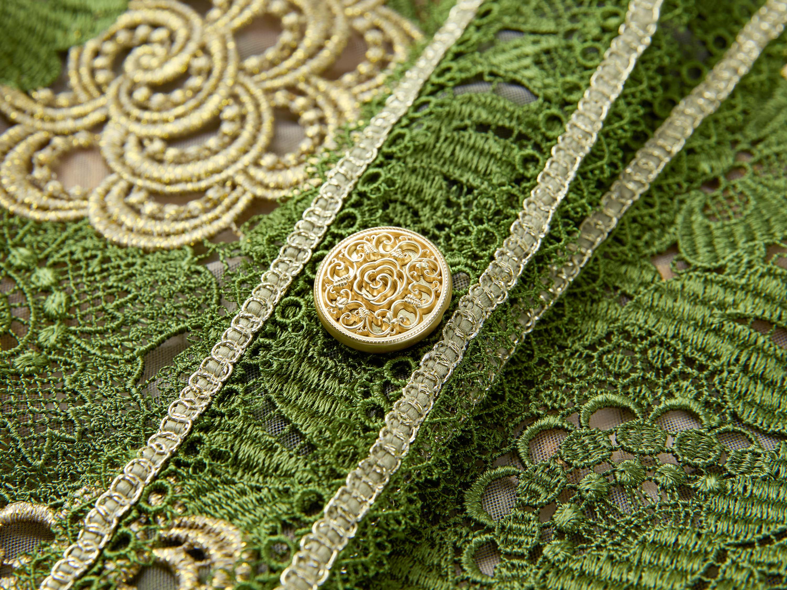 YAYING Green Floral Pattern Jacket