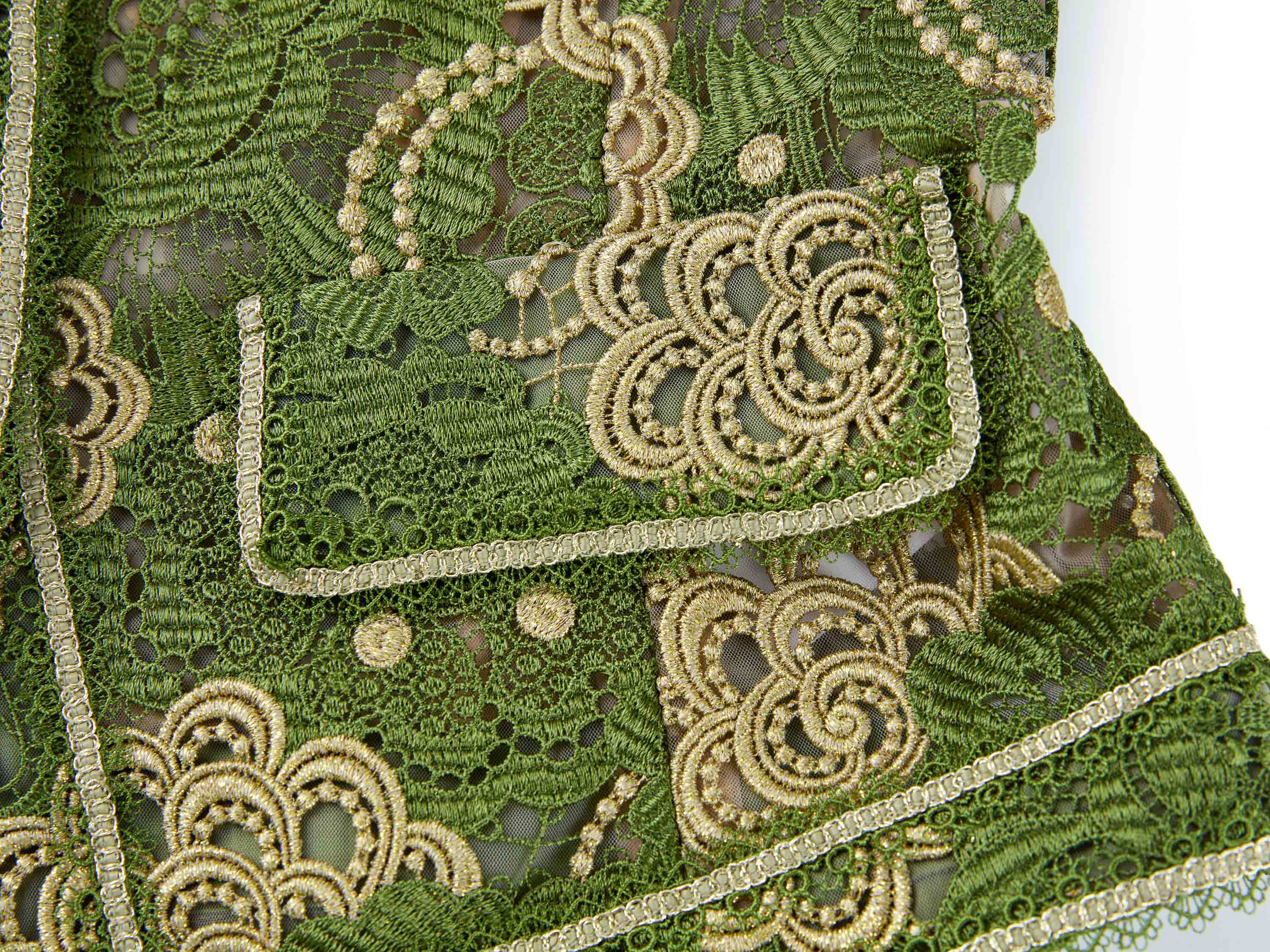 YAYING Green Floral Pattern Jacket