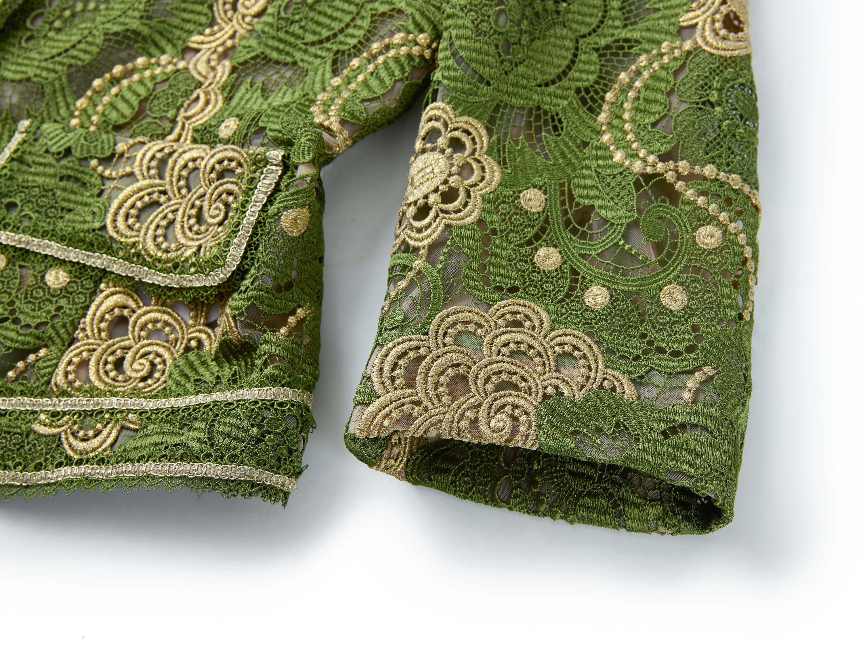YAYING Green Floral Pattern Jacket
