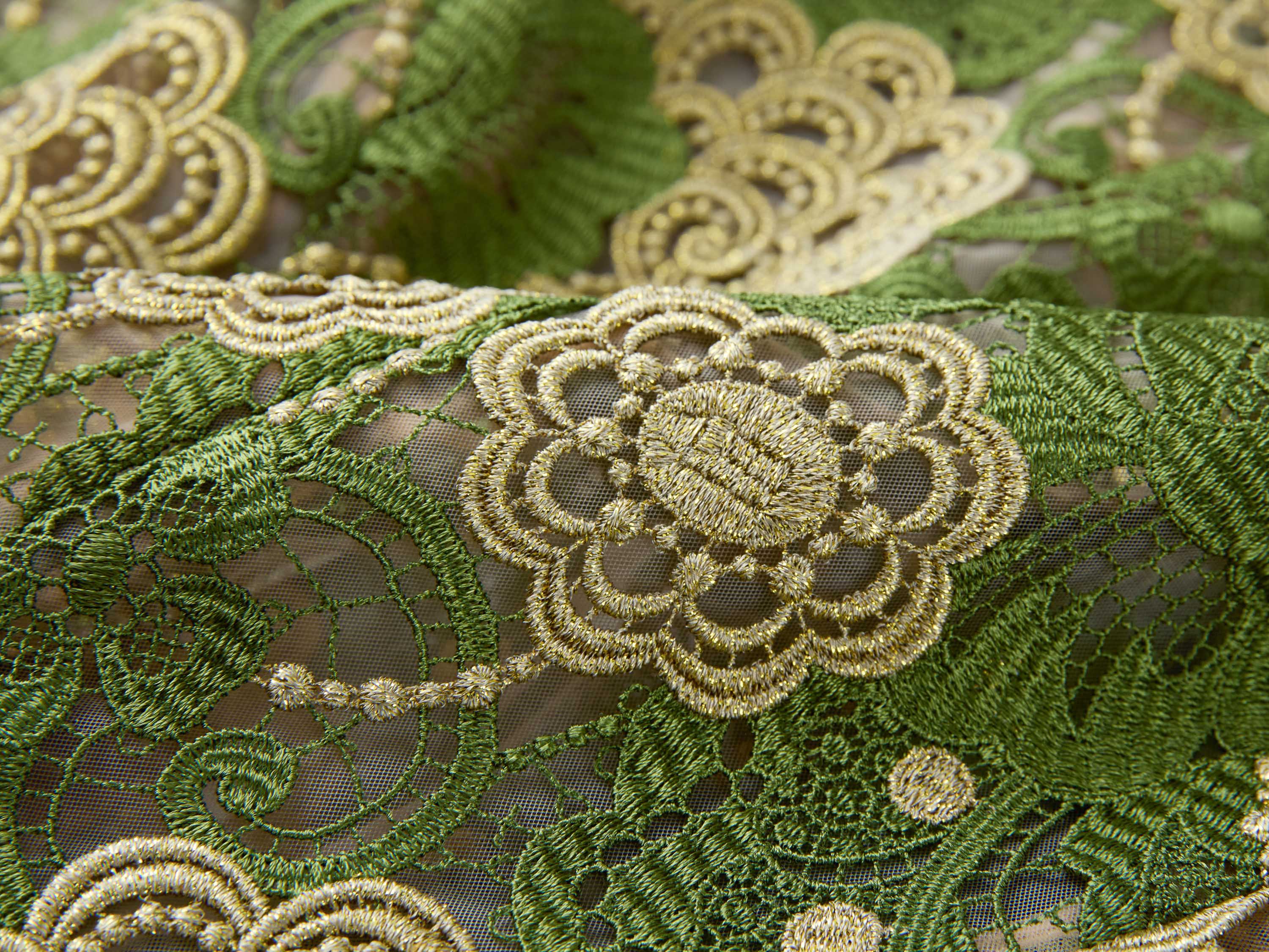 YAYING Green Floral Pattern Jacket