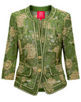 YAYING Green Floral Pattern Jacket