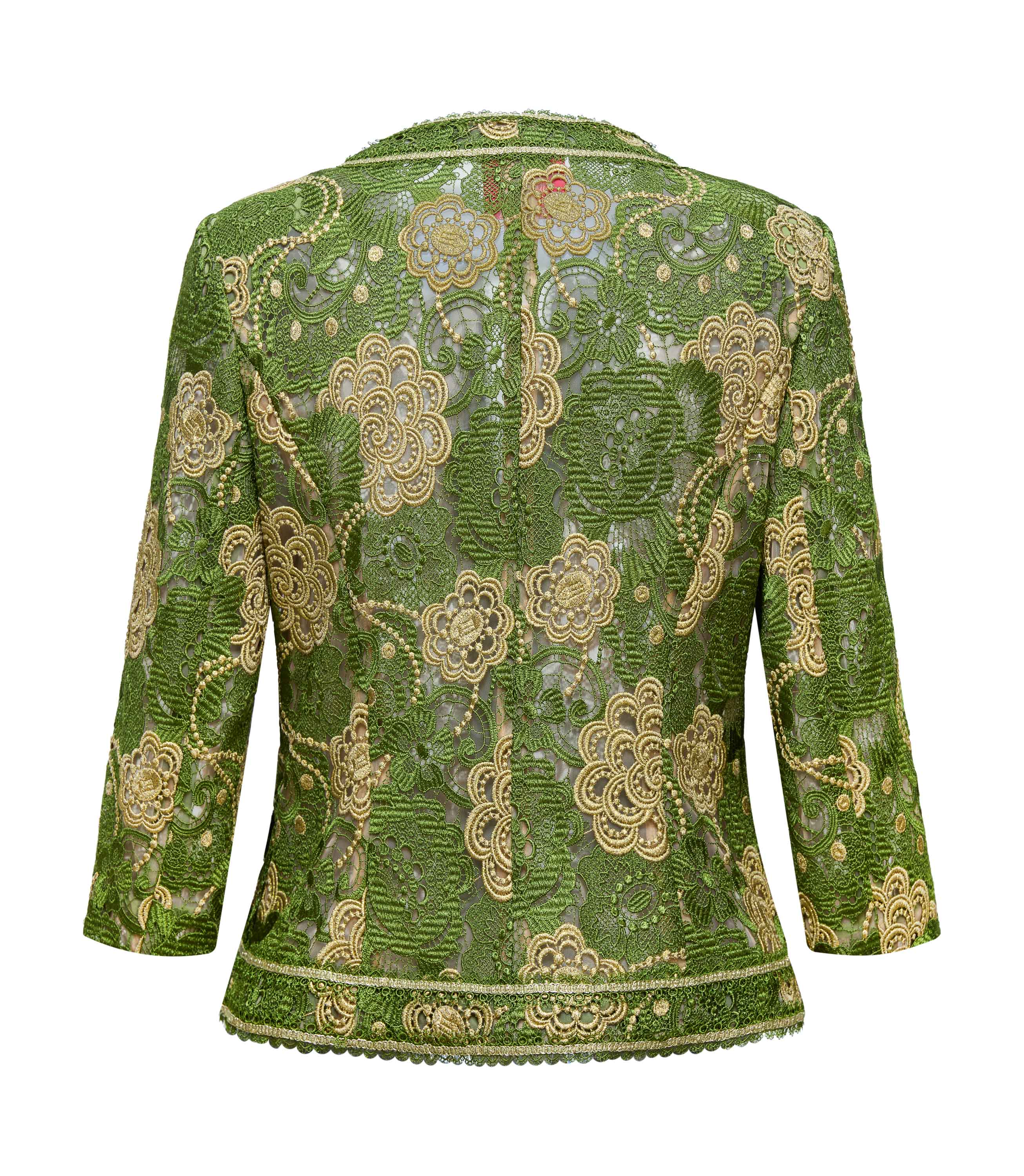 YAYING Green Floral Pattern Jacket