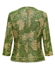 YAYING Green Floral Pattern Jacket