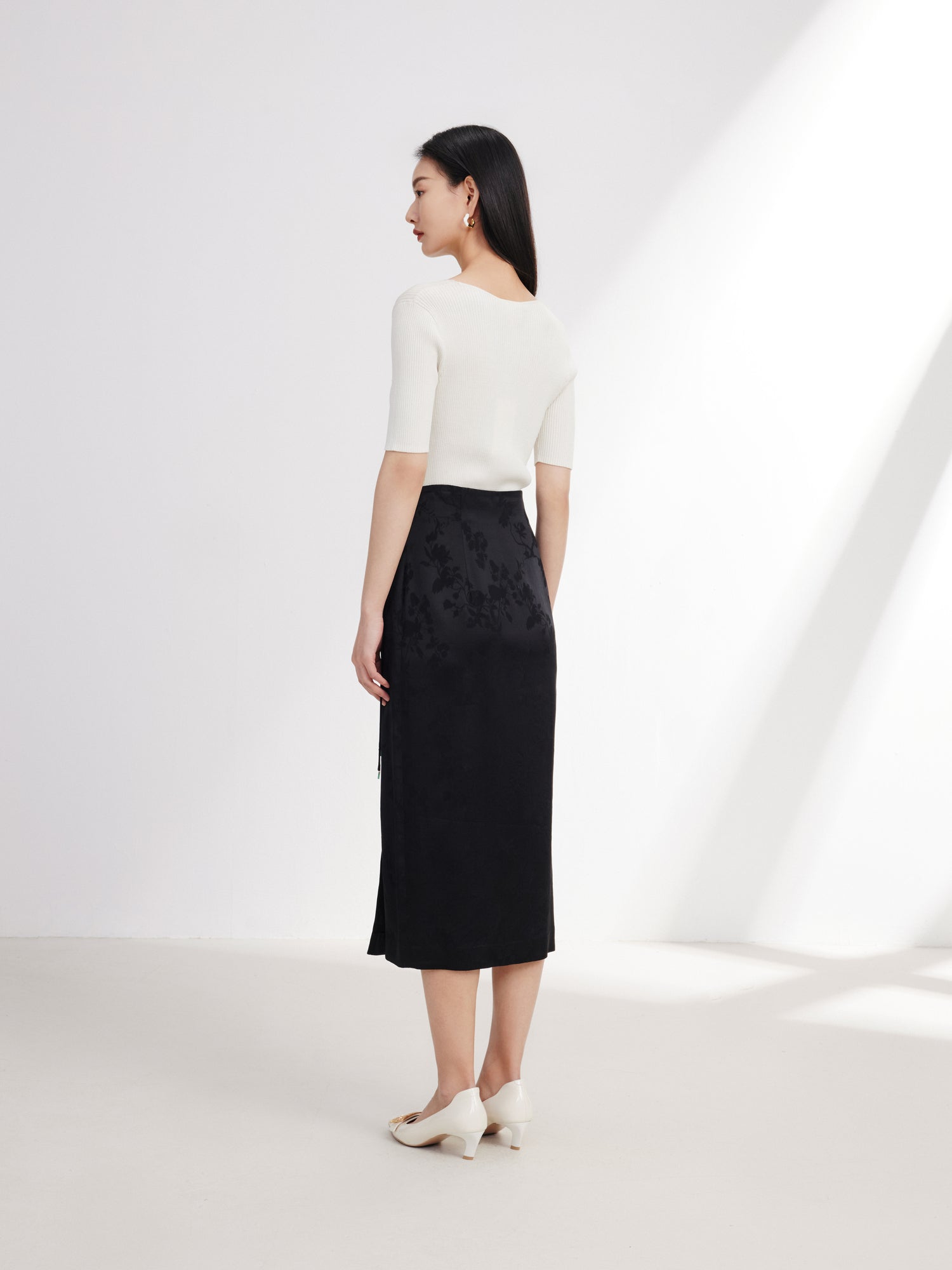 EP YAYING Chinese Style New Traditional Half Skirt