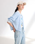 EP YAYING Textured Embroidered Jacket