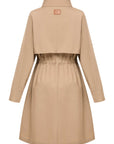 YAYING Silk Wool Trench Coat EPJPW7304AE