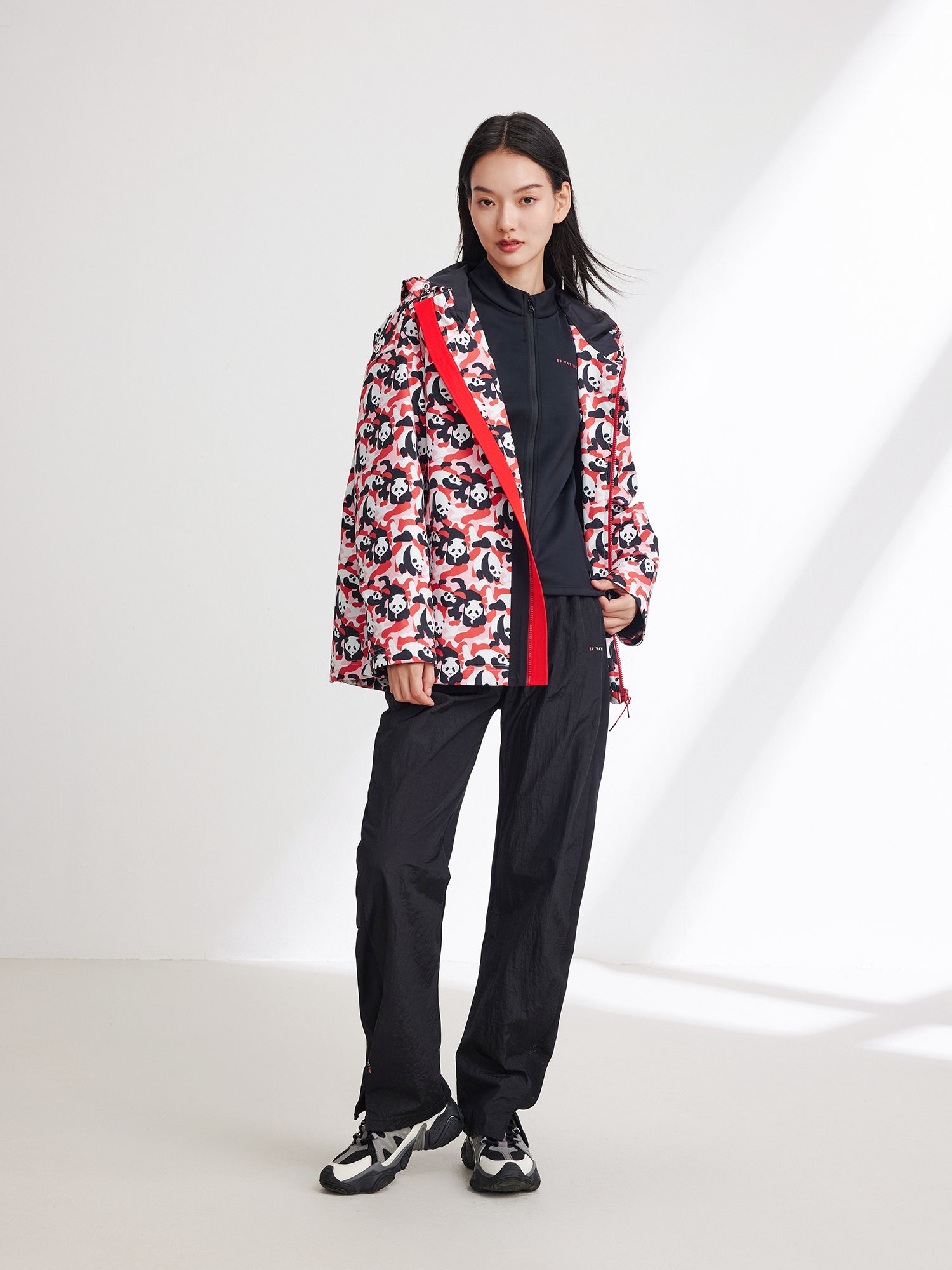 EP YAYING Color Block Padded Jacket