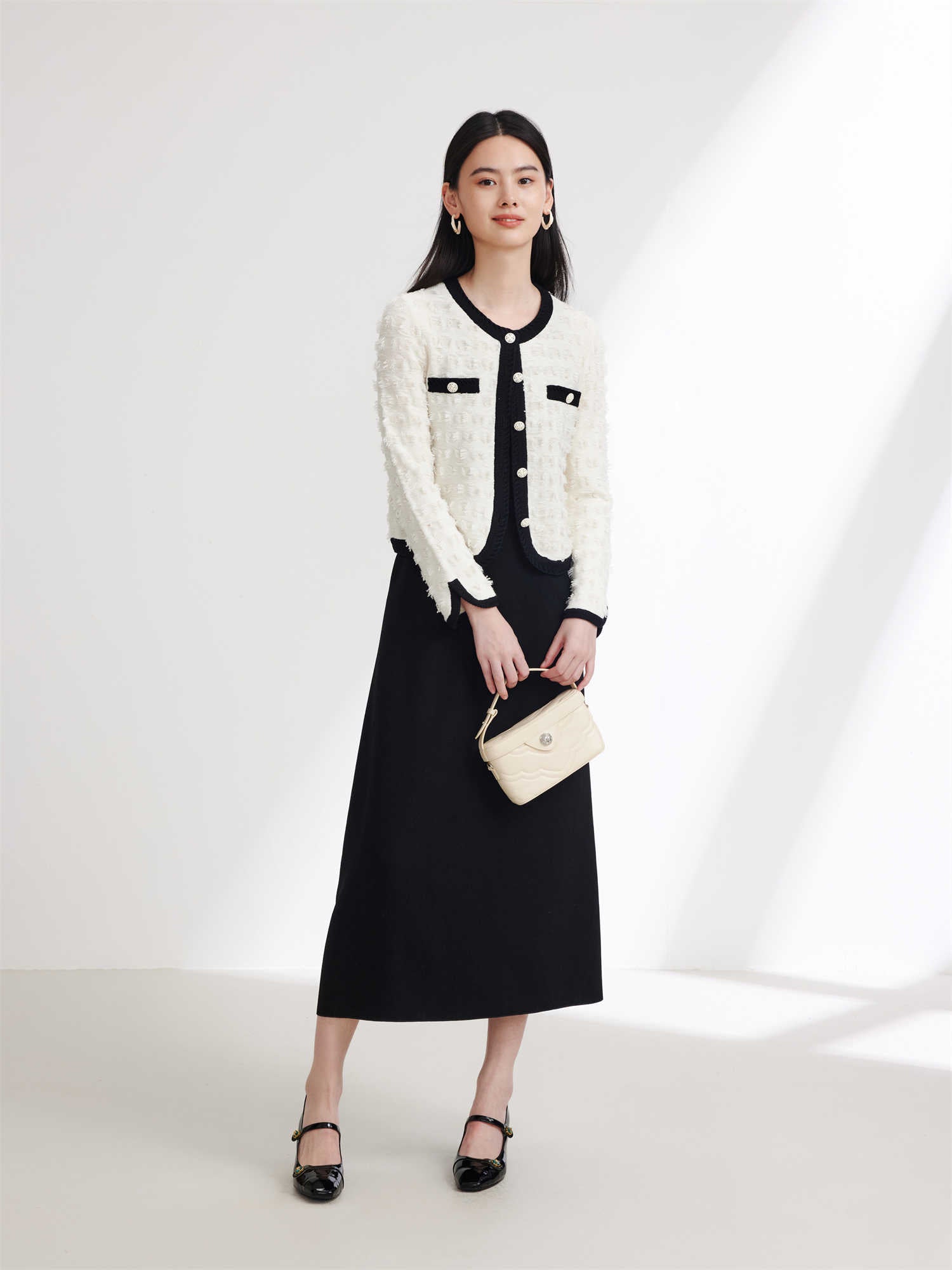 EP YAYING Parisian-style Cut-out Knit