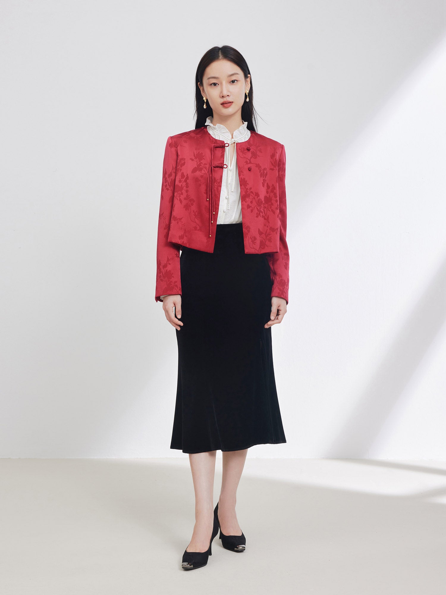 EP YAYING Satin Chinese-style Jacket