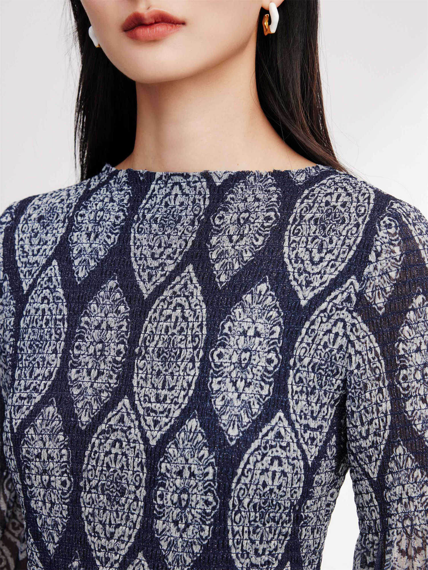 EP YAYING Elastic Print Dress