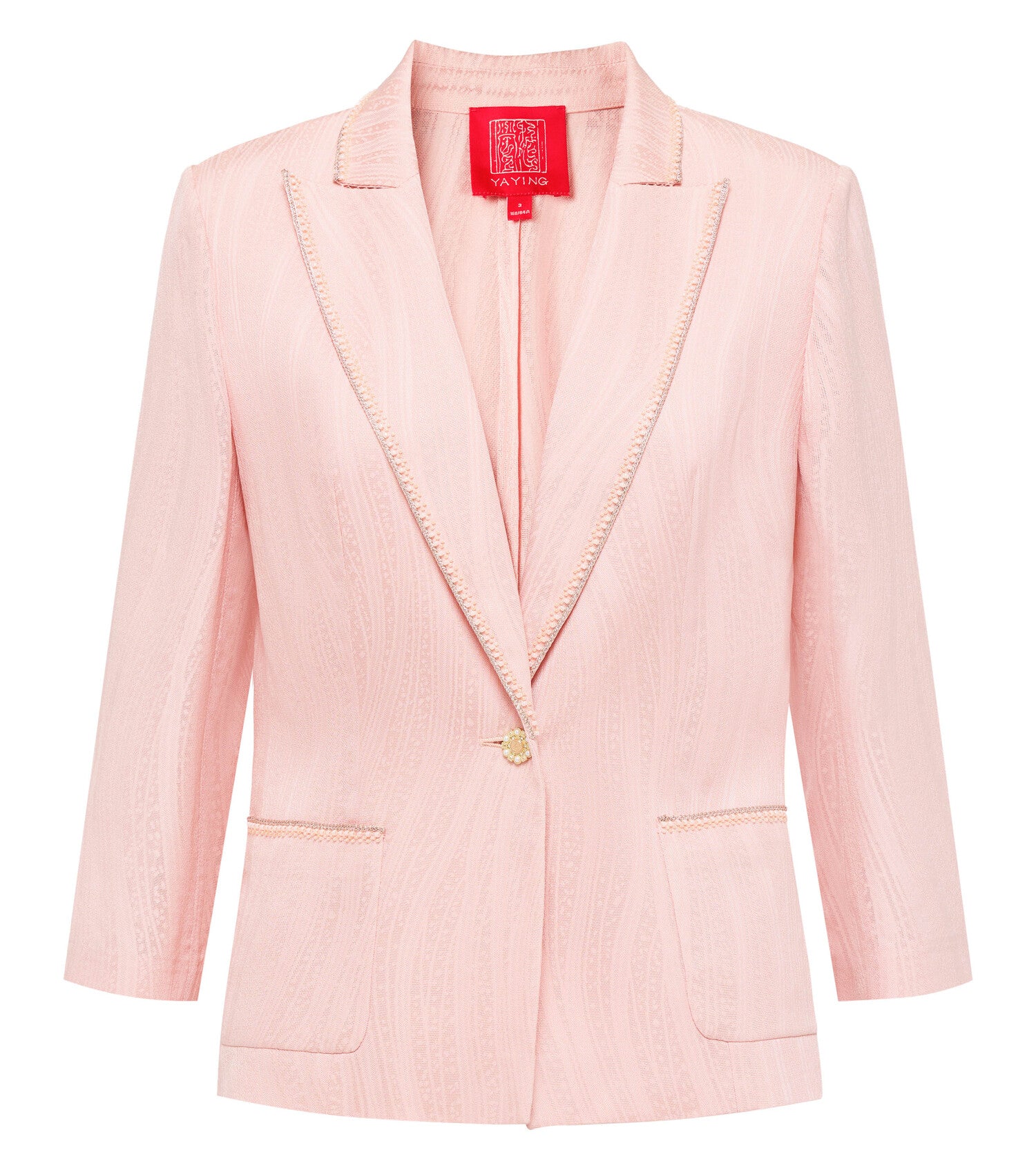 YAYING Silk Floral Jacquard Suit Jacket