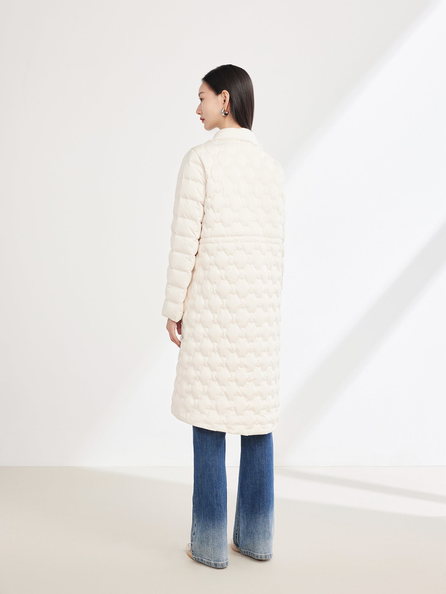 EP YAYING  Long spliced down jacket