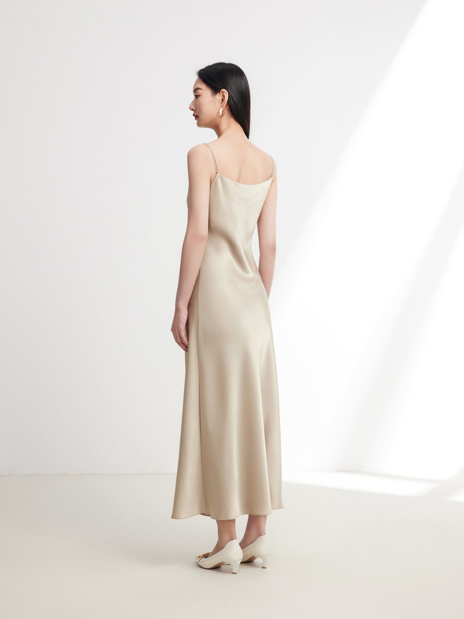 EP YAYING Acetic Acid Suspenders Dress