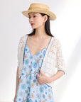 EP YAYING Hollow Flower Knitwear