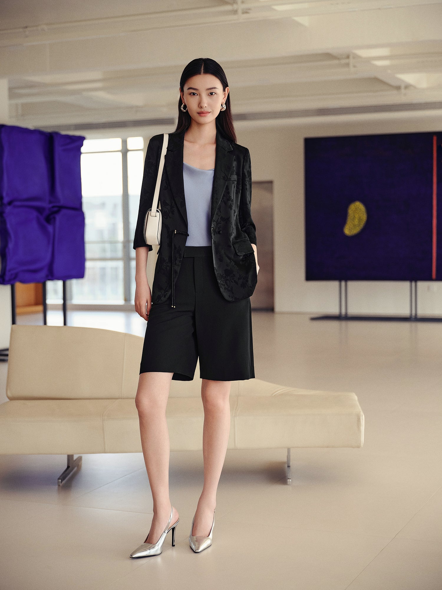 EP YAYING Silk Blazer