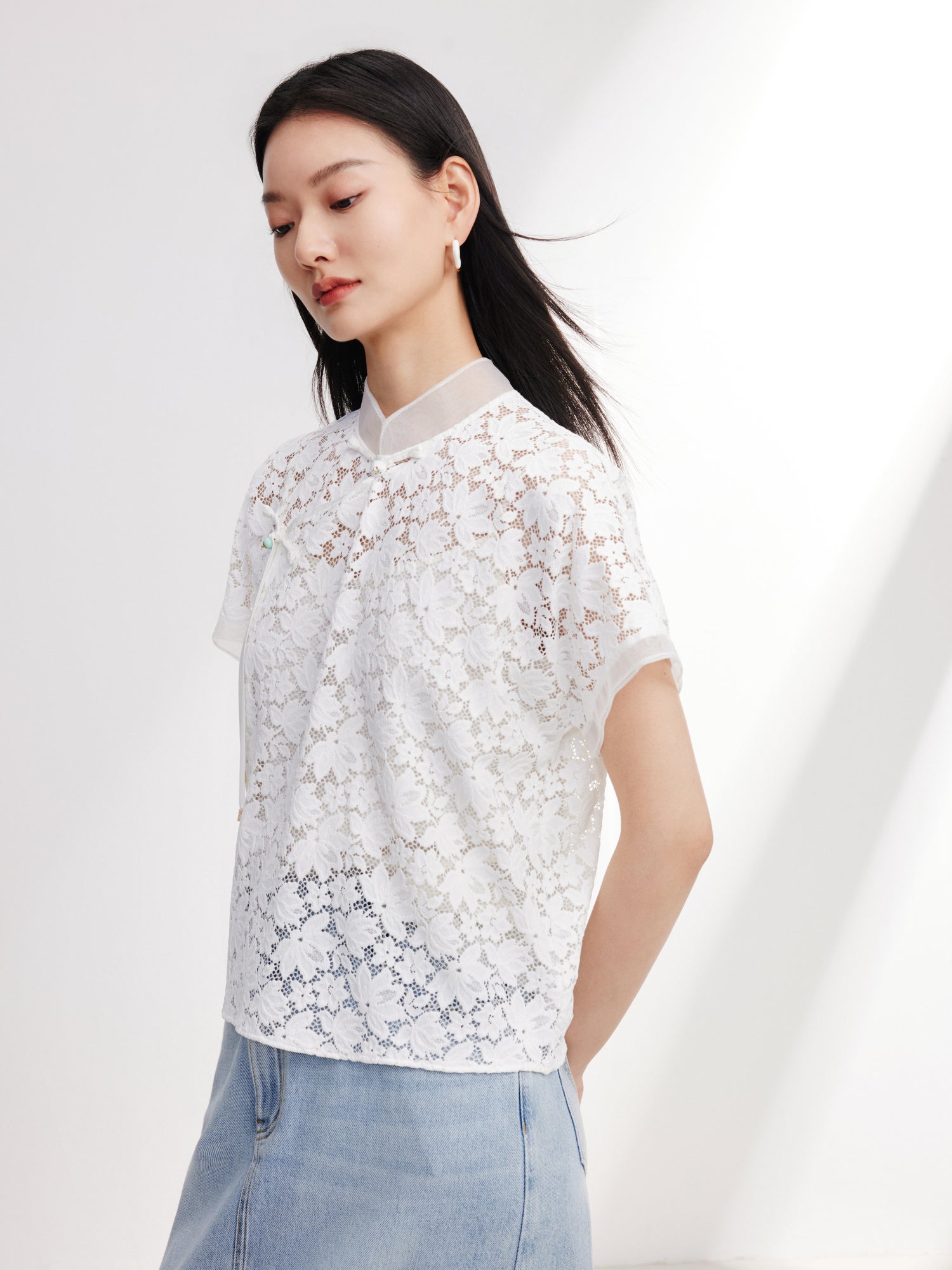 EP YAYING Chinese Style New Traditional Shirt