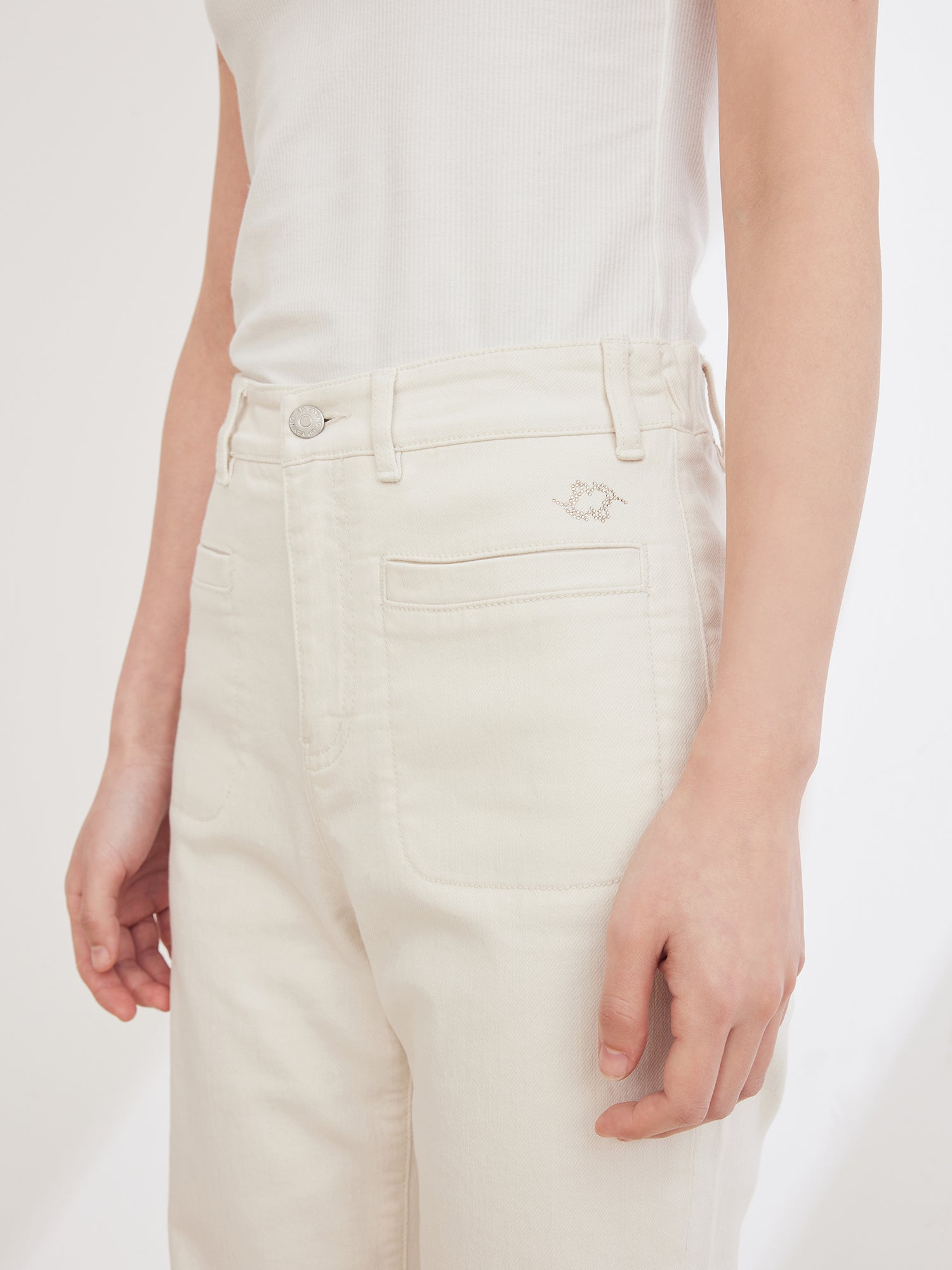 EP YAYING Long-staple Cotton Slim Fit Jeans
