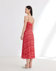 EP YAYING Traditional Chinese Style Floral Suspenders Dress