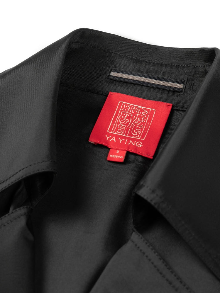 YAYING Triacetate Long Trench Coat EPIAT7307AH