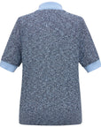 YAYING Silk Cotton Star Pattern Knit Polo Shirt