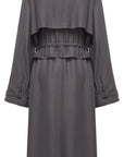 YAYING Wool Blend Long Hooded Windbreaker Coat
