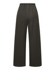 EP YAYING Wool Blend Drawstring High-Waist Wide-Leg Pants
