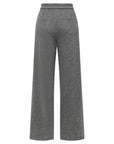 EP YAYING Soft Cashmere Double-Knit Straight-Leg Pants
