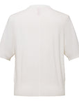 YAYING Wool Cashmere Color Button White Cardigan