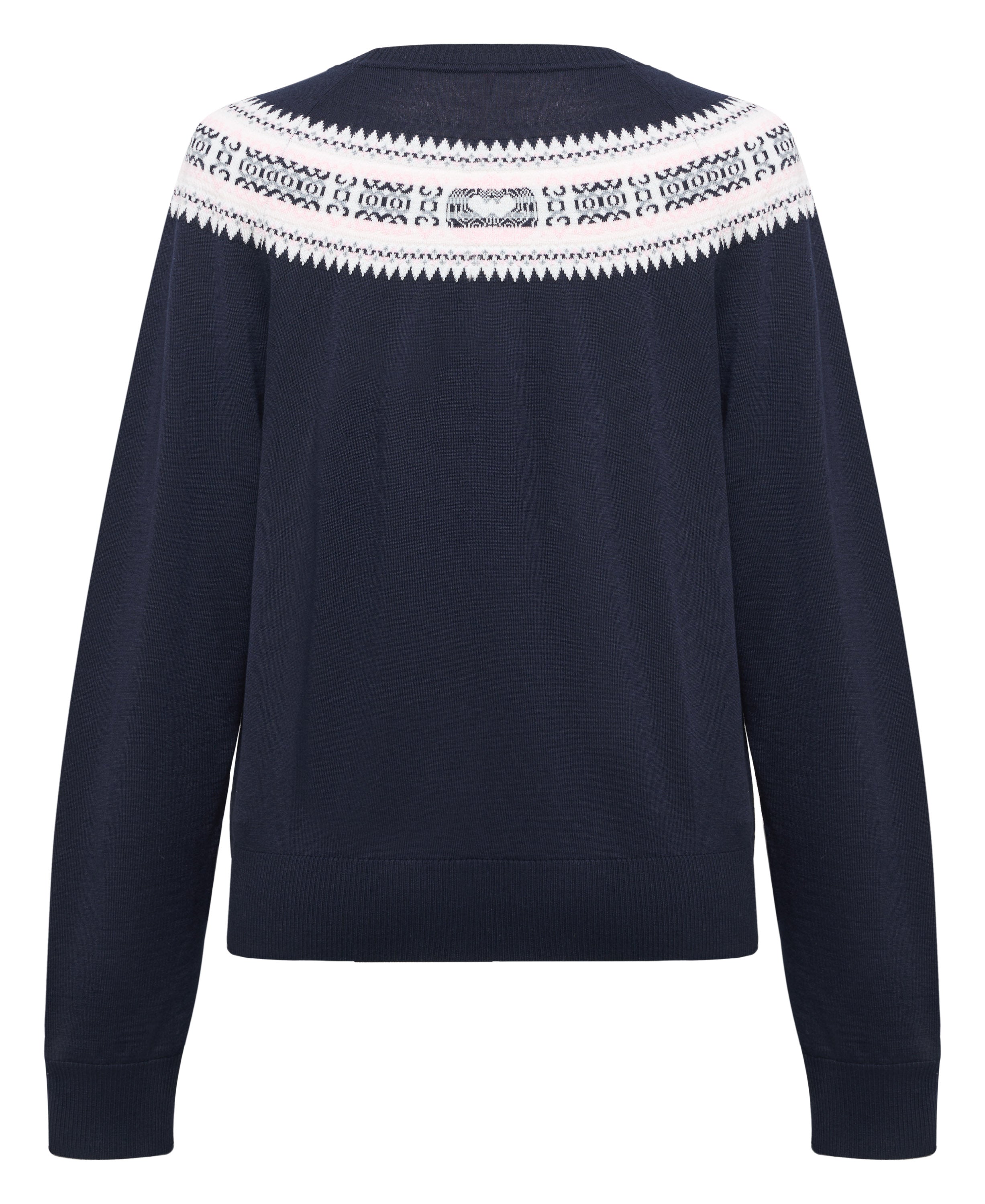 YAYING Golden Wool Fair Isle Knit Sweater