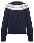 YAYING Golden Wool Fair Isle Knit Sweater