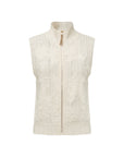 EP YAYING Wool-Cashmere Jacquard Stand-Collar Knit Vest