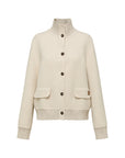EP YAYING Silk-Wool-Cashmere Tweed Coat
