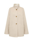 EP YAYING Alashan Cashmere Double-Face Stand-Collar Coat