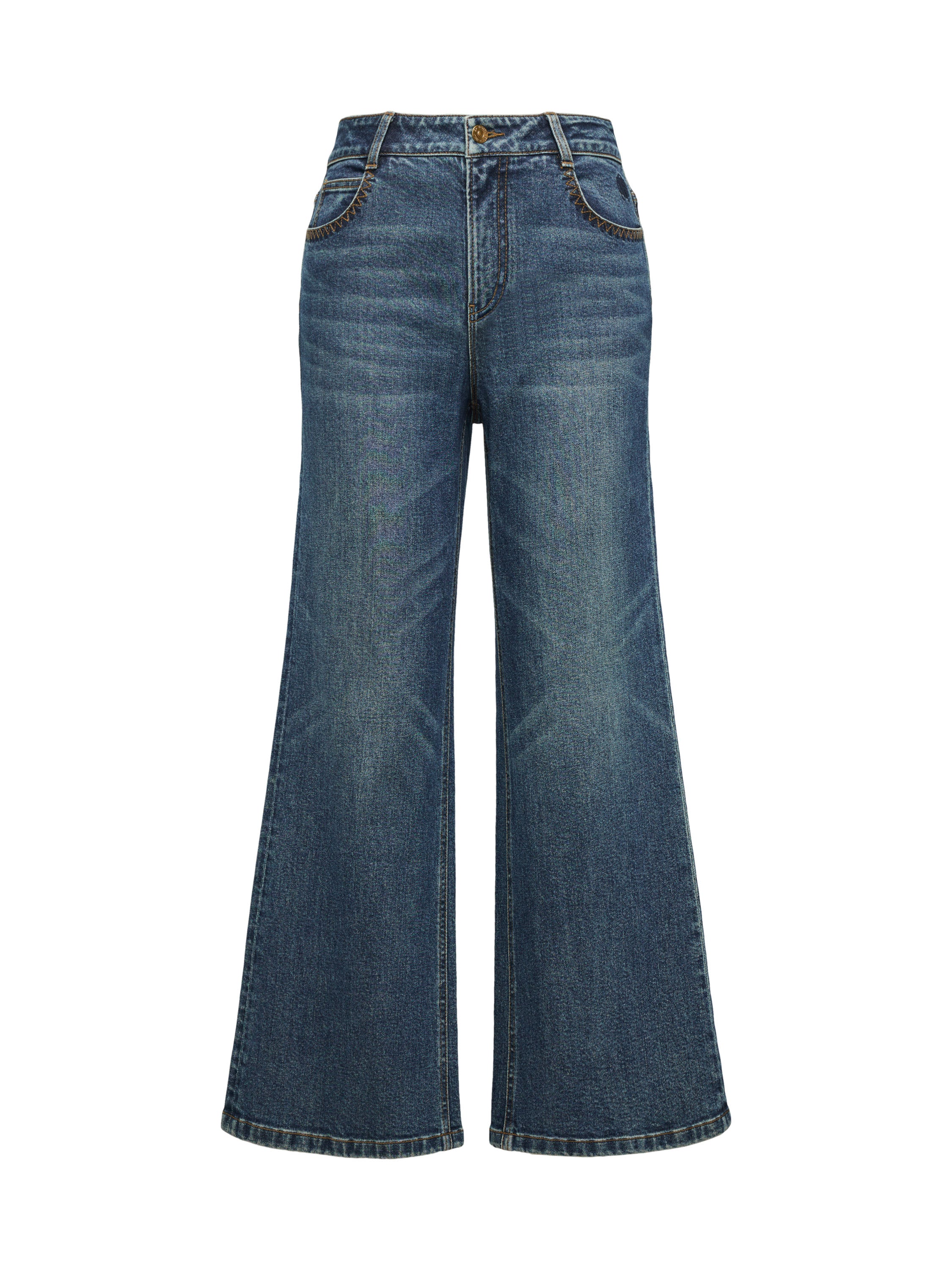 EP YAYING Washed Cotton Denim Jeans