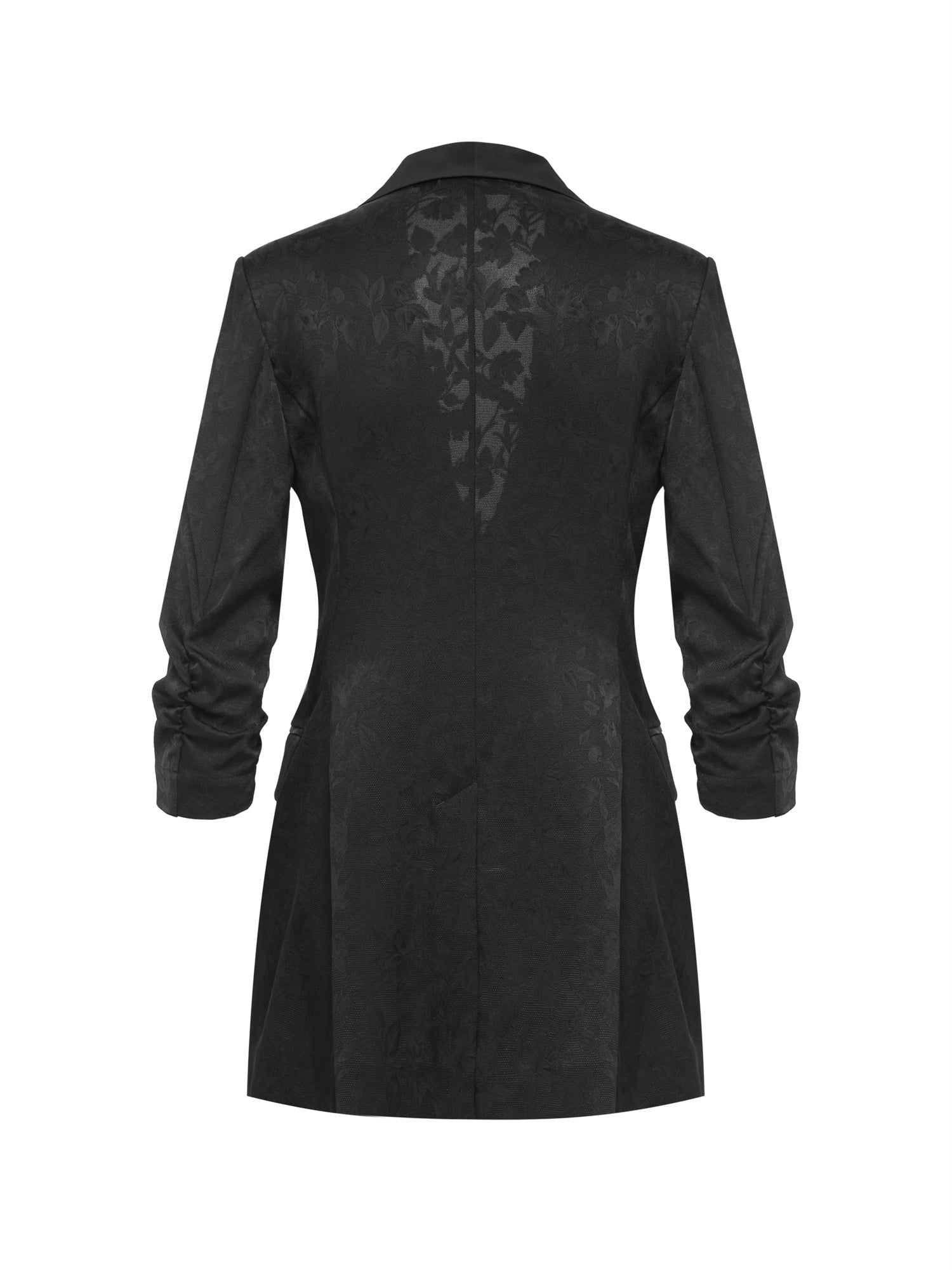 EP YAYING Silk Black Blazer
