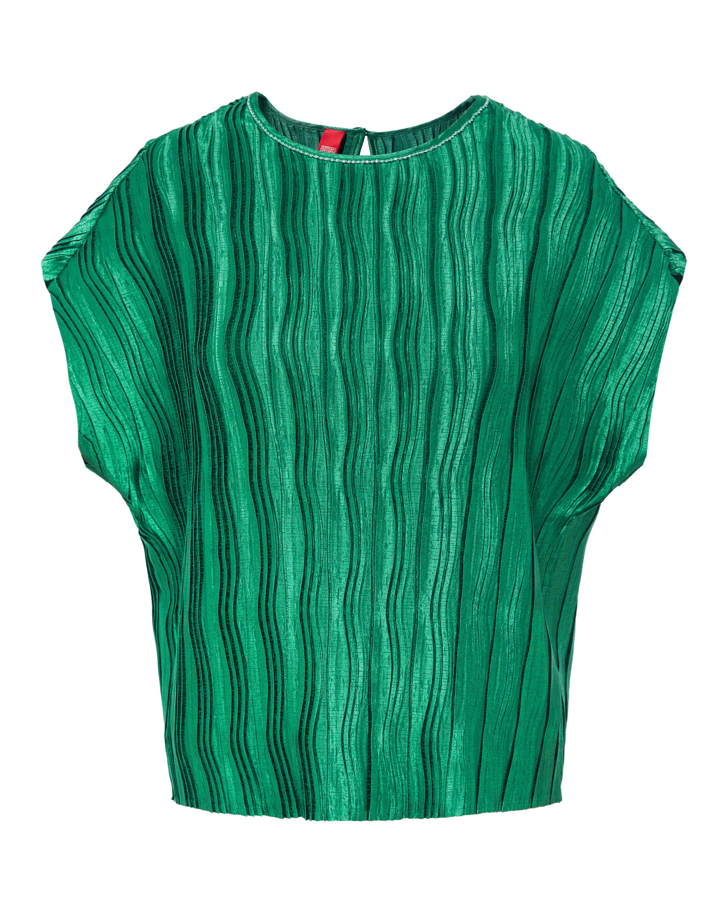 YAYING Green Pleated Top