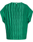 YAYING Green Pleated Top