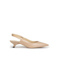 YAYING Beige Pointed-Toe Heels